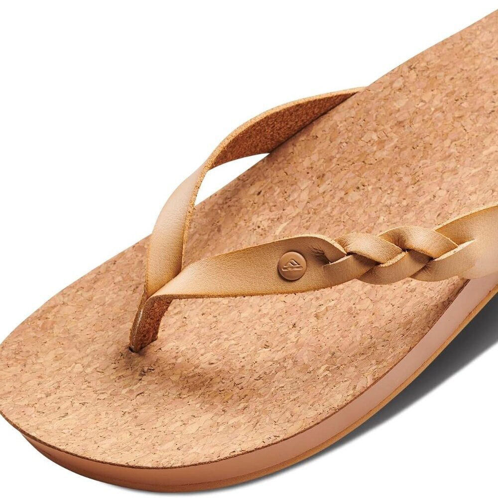 Women's Flip Flops Cushion Footbed Arch Support Beach Casual Rubber - Picture 5 of 6